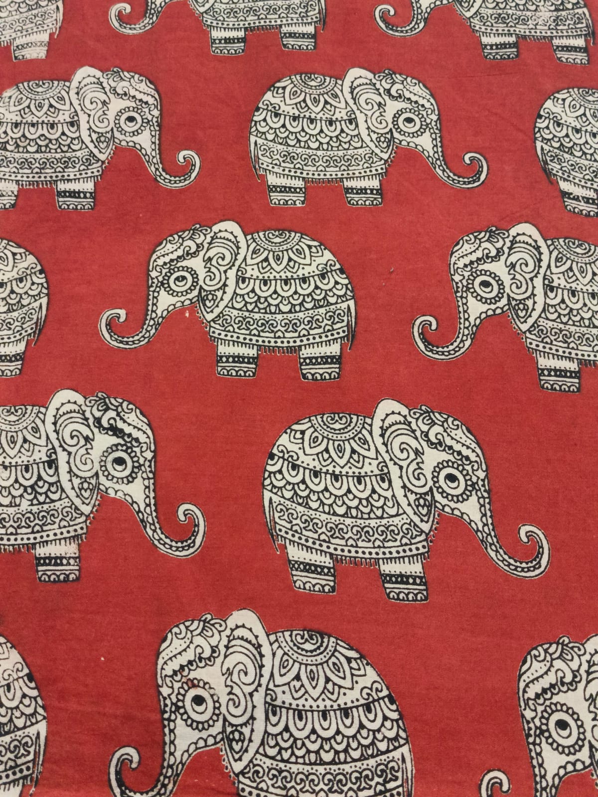 Kalamkari Cotton Printed 1 mtr cut Blouse
