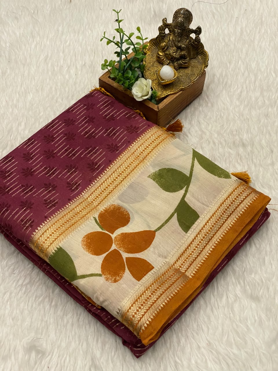 Banarasi Chanderi Cotton Saree