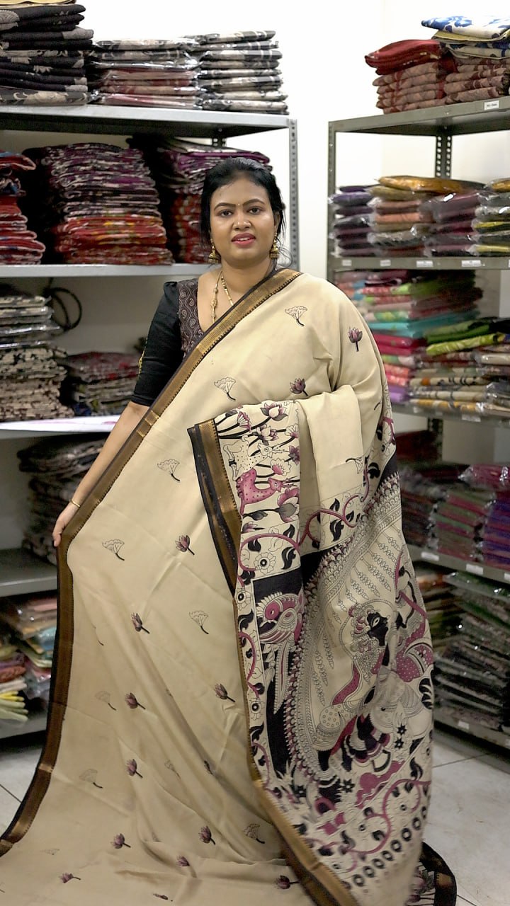 Chennuri Silk Kalamkari Saree