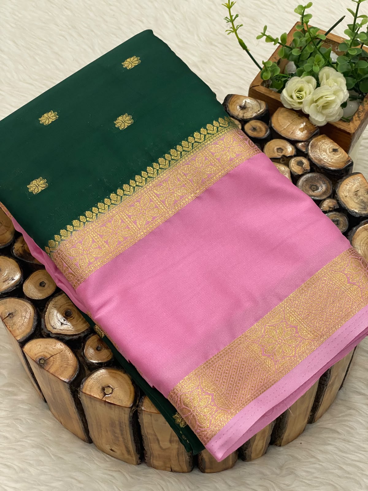 Premium Mysore Crepe Silk Sarees