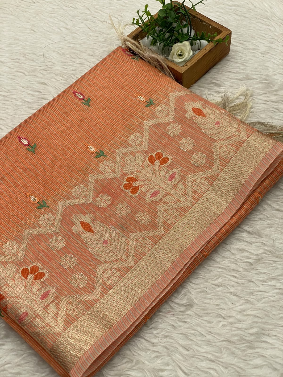 Kota Net Embroidery  Saree