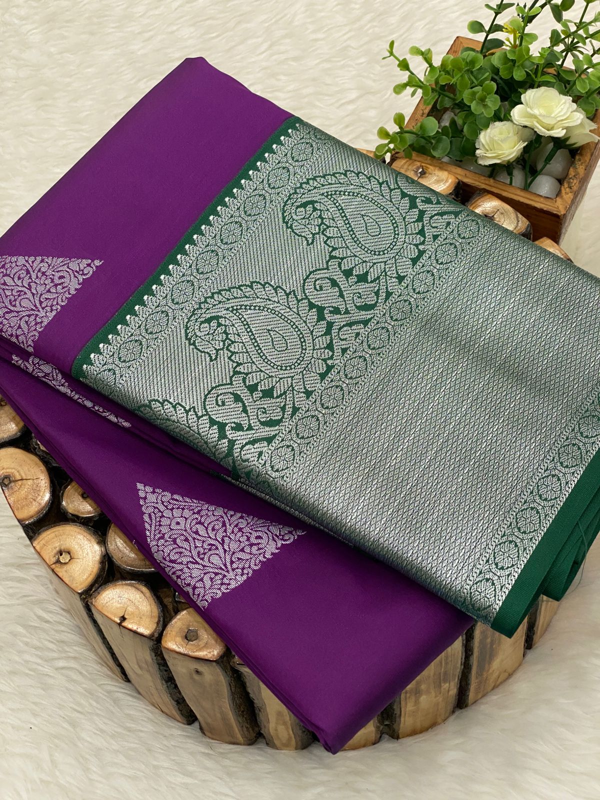 Premium Kanchi Korvai Border Saree