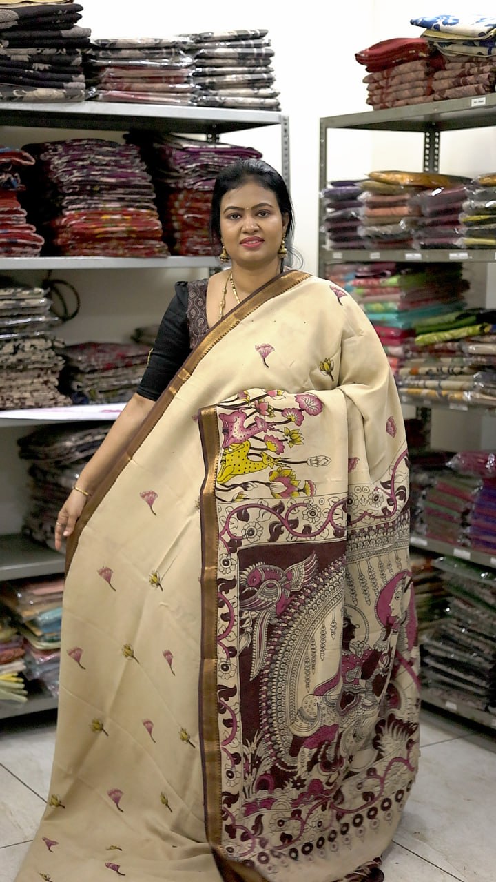 Chennuri Silk Kalamkari Saree
