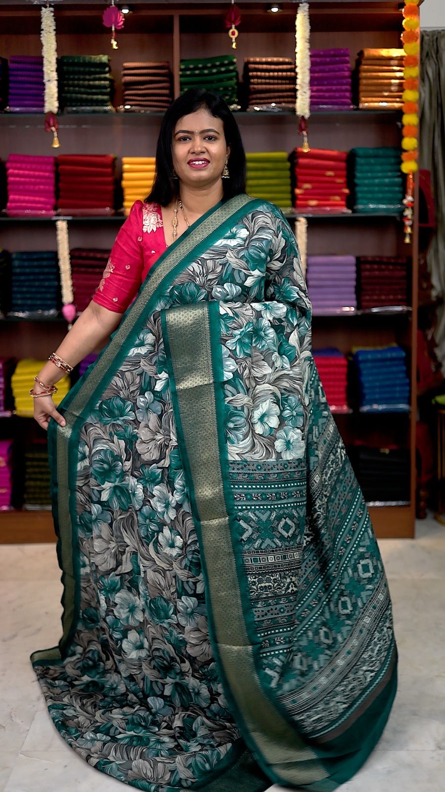 Crushed Dola Sarees