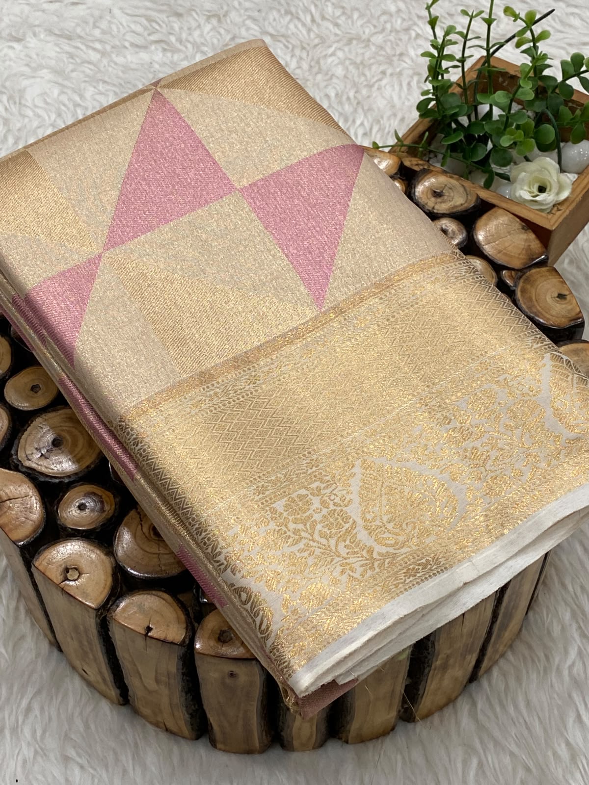 Tissue Bridal Saree