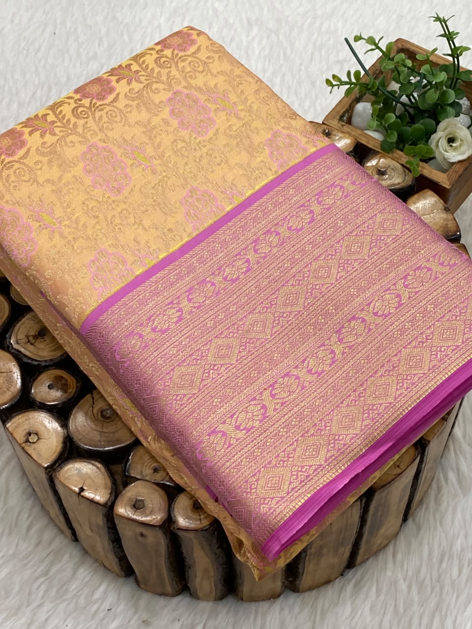 Pure Mix Brocade Bridal Saree