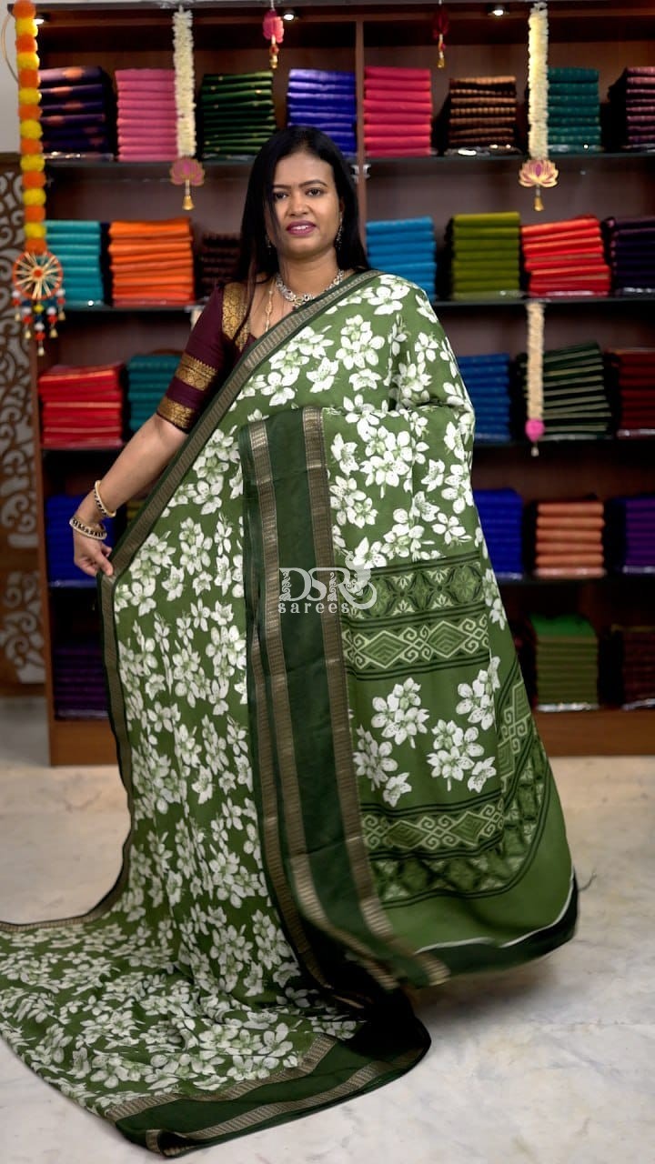 Viscose Chiffon Sarees -vol1