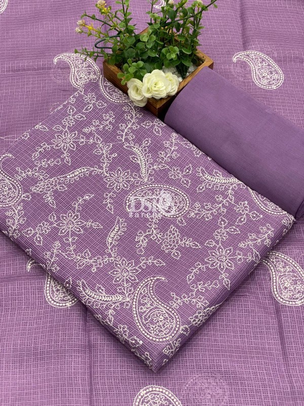 Kota net salwar with embroidery