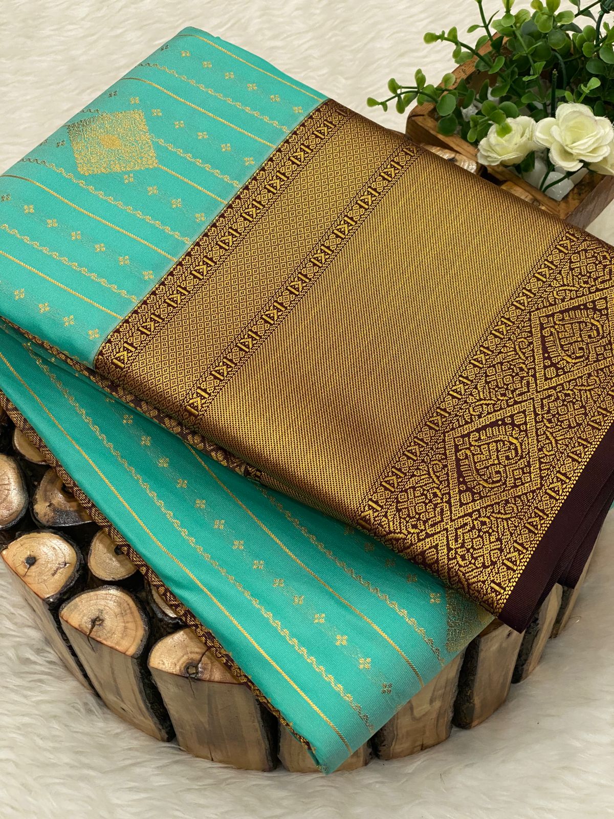 Premium Kanchi Korvai Border Saree