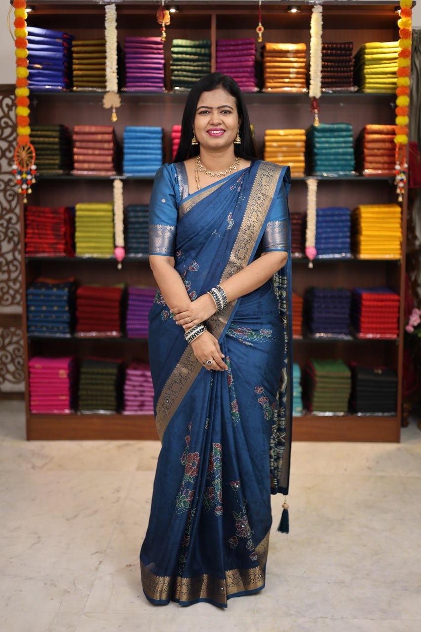 Viscose Chiffon Saree