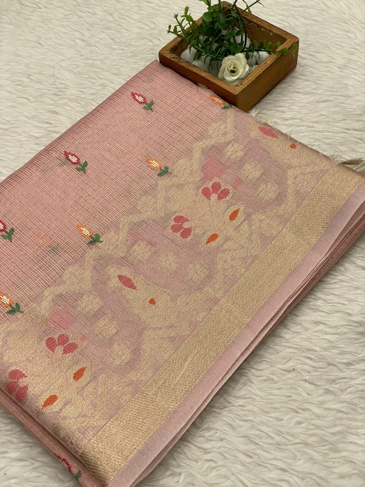 Kota Net Embroidery  Saree