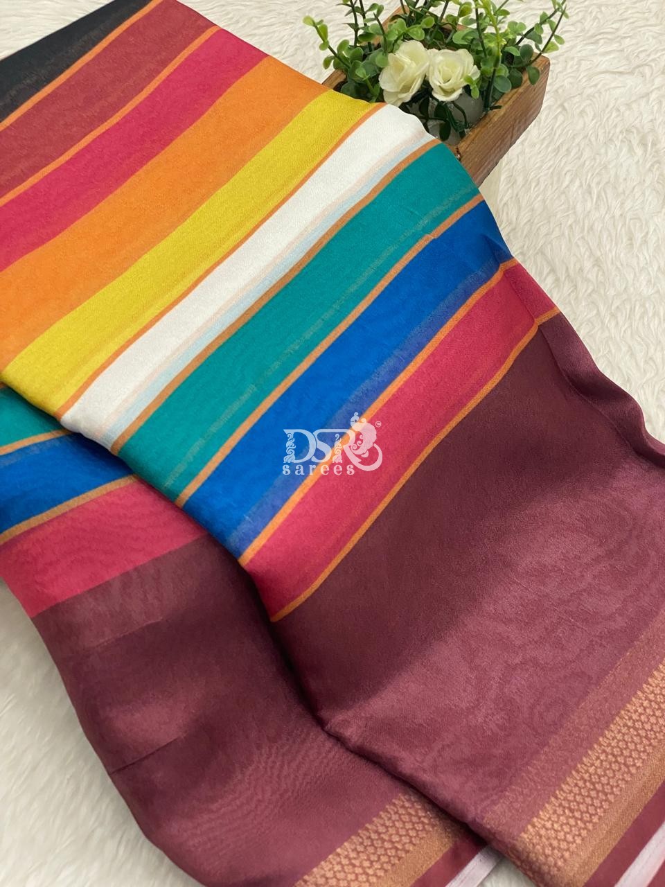 Viscose Chiffon Sarees