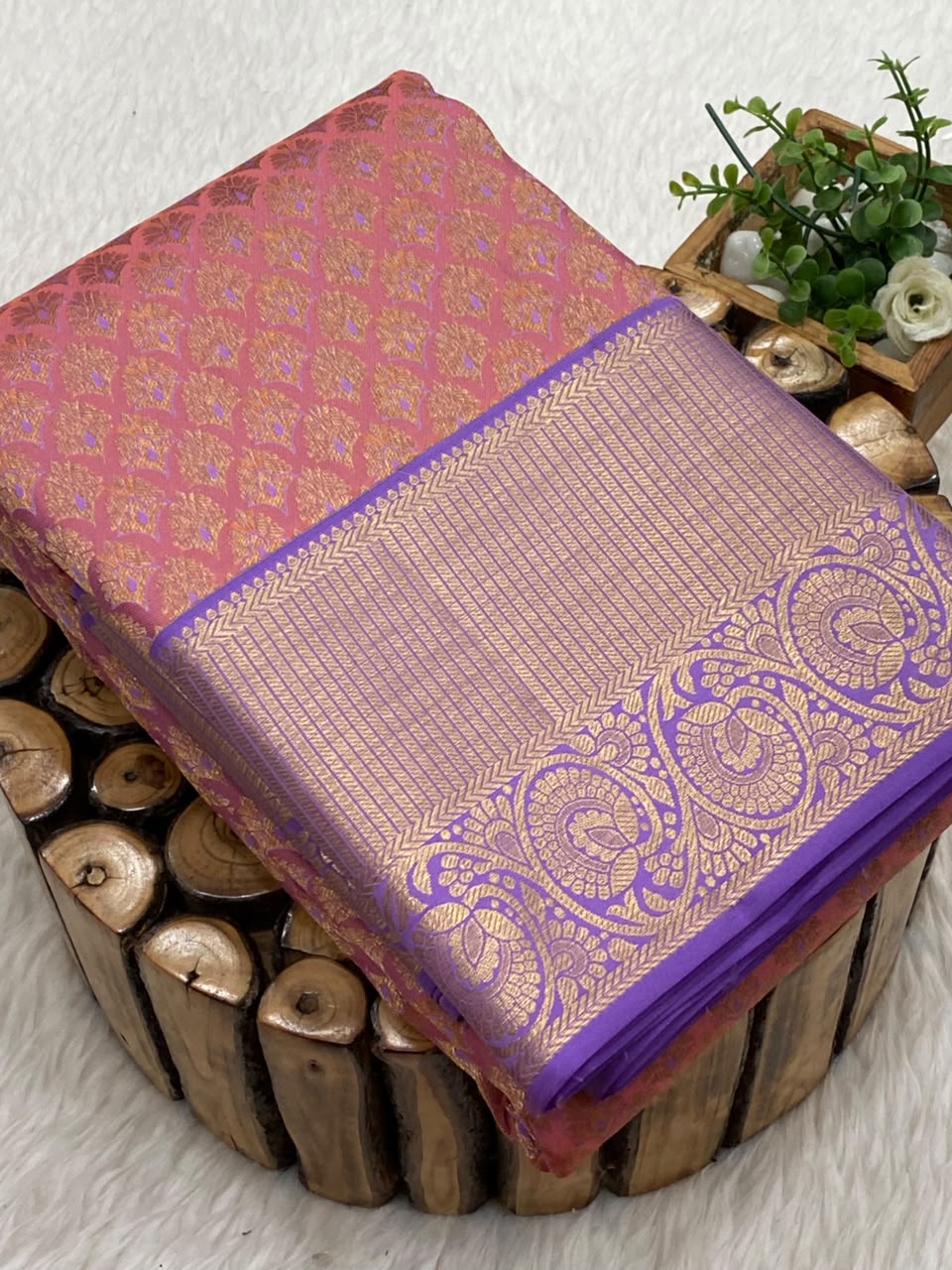 Pure Mix Brocade Bridal Saree