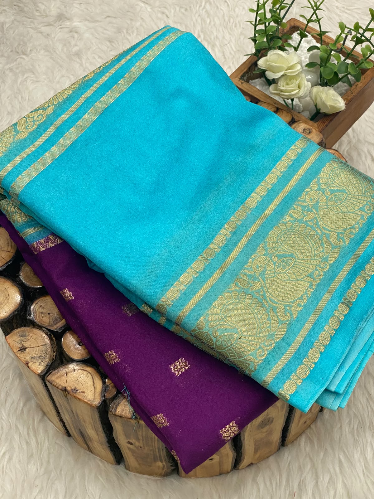 Mysore Crepe Silk Sarees - vol1