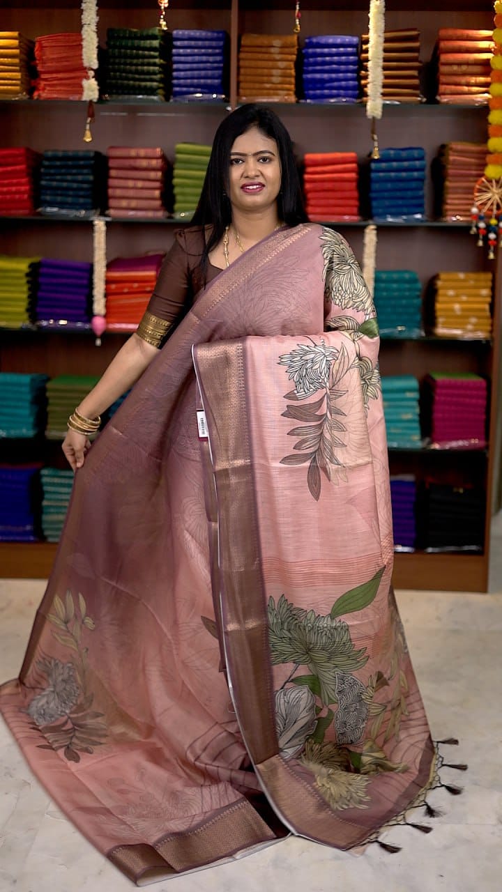 Kota Net Digital Print Saree