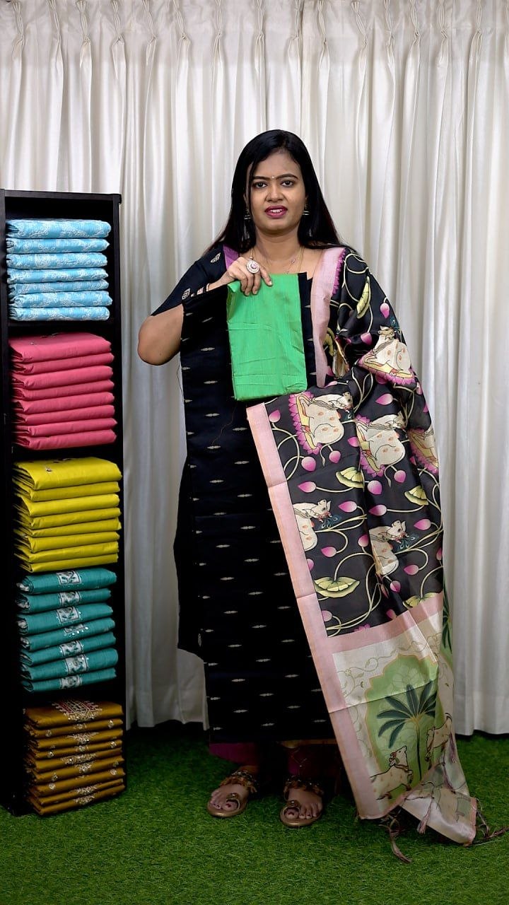 3 pc Raw Silk Salwar Set