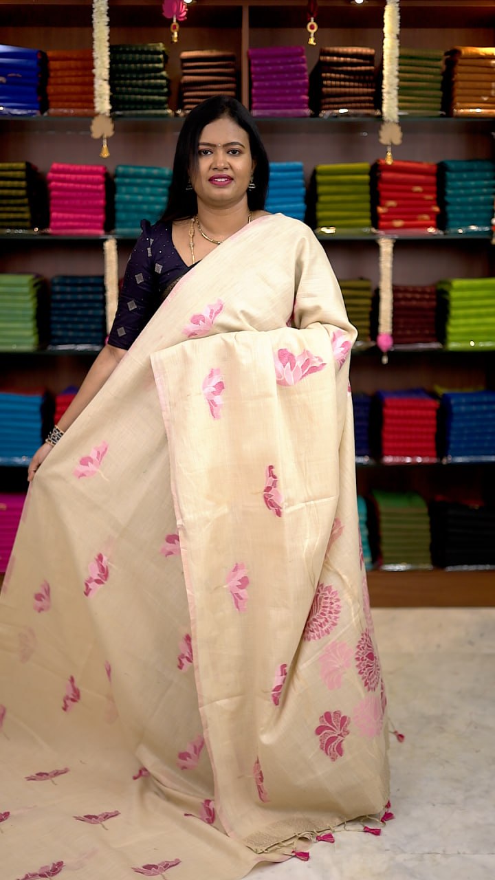 Premium Linen Cotton Sarees