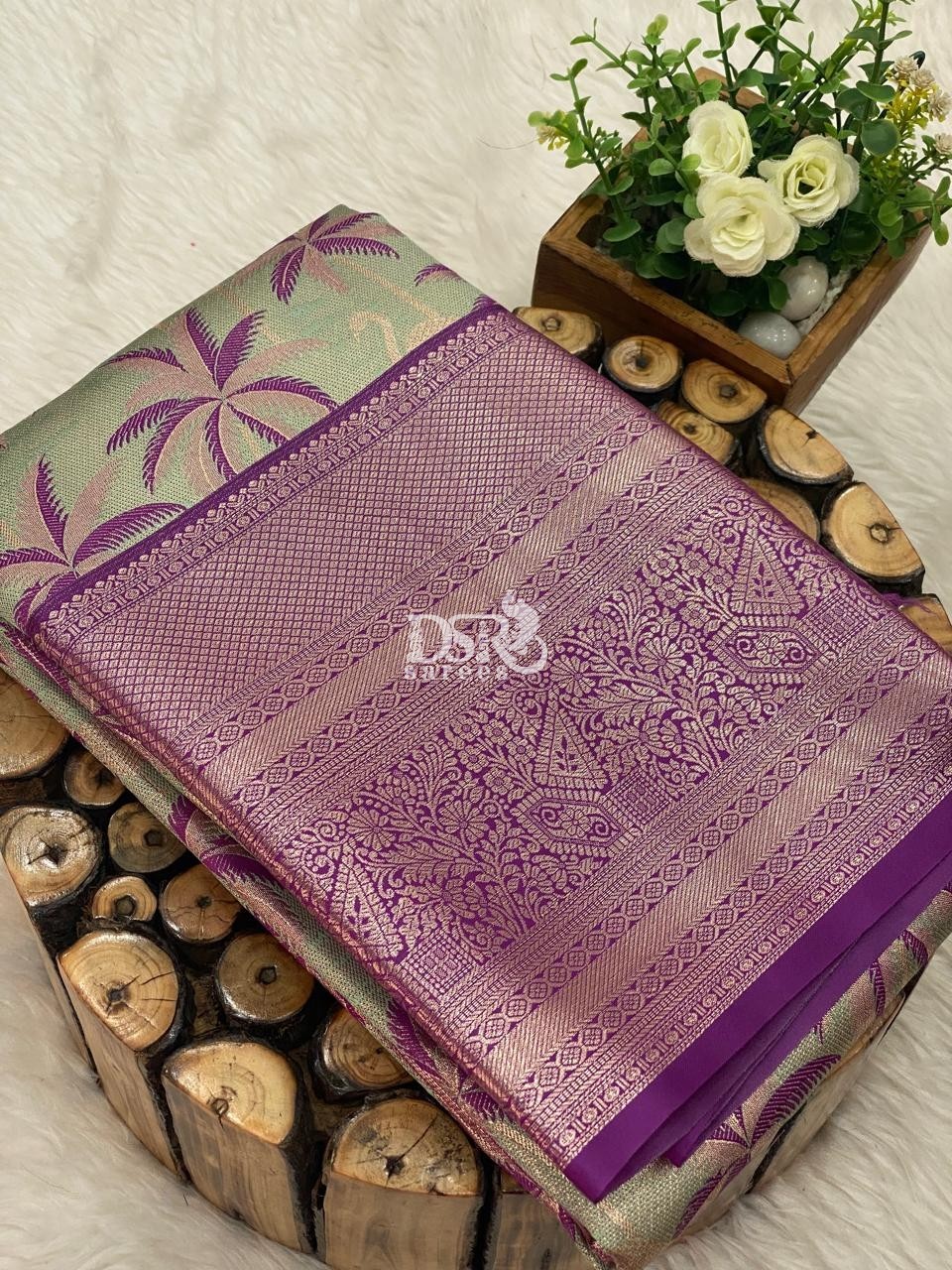 Tissue Bridal Saree