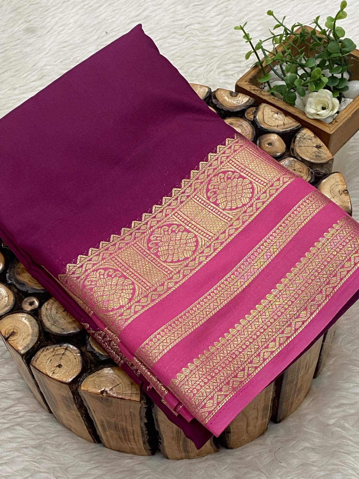 Semi Mysore Silk Saree