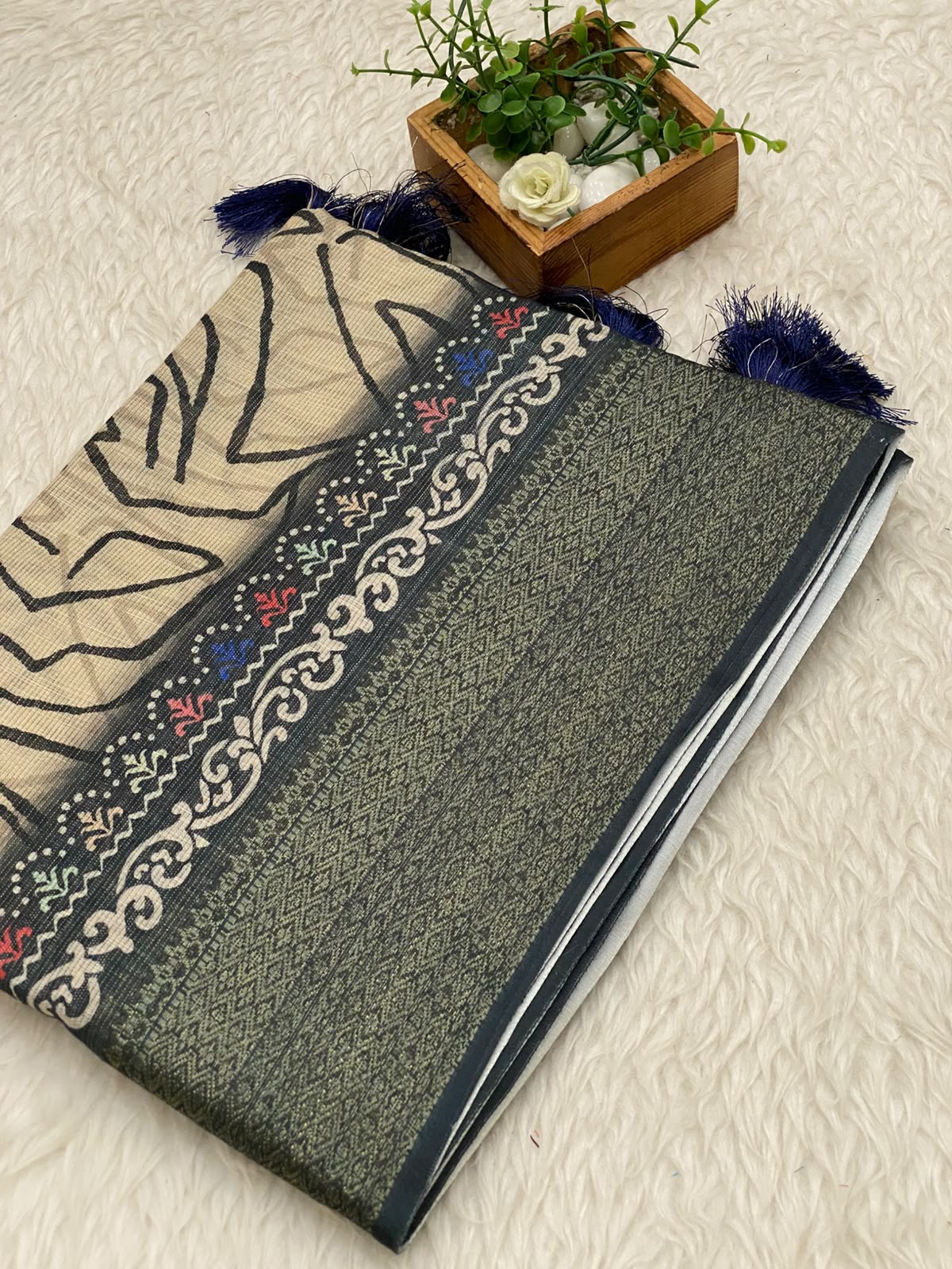 Kota Net Digital Print Saree