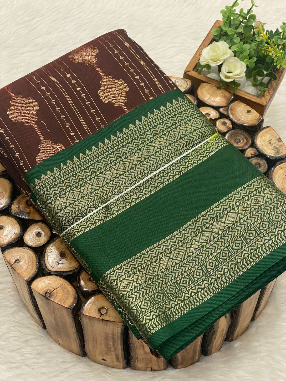 Premium Kanchi Korvai Border Saree