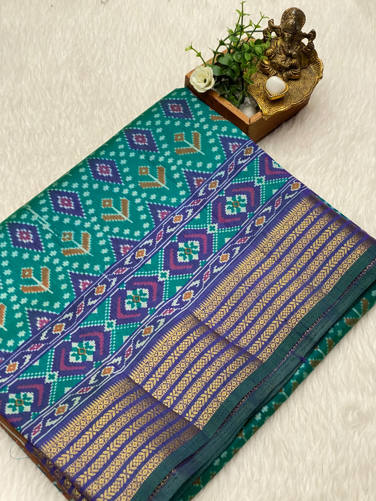 Semi Patola Soft Silk Sarees