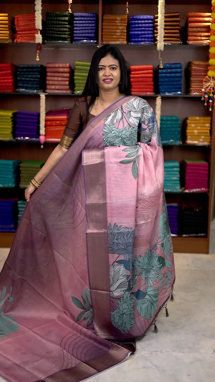 Kota Net Digital Print Saree