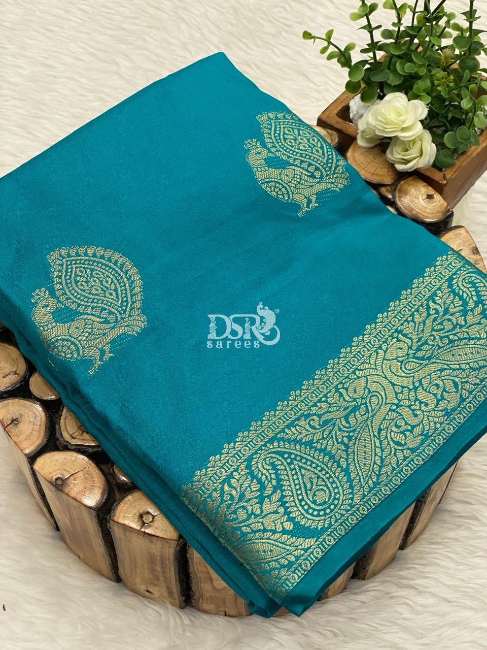 Semi Mysore Crepe Silk Saree