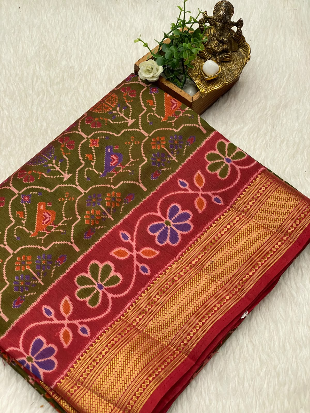 Semi Patola Soft Silk Sarees