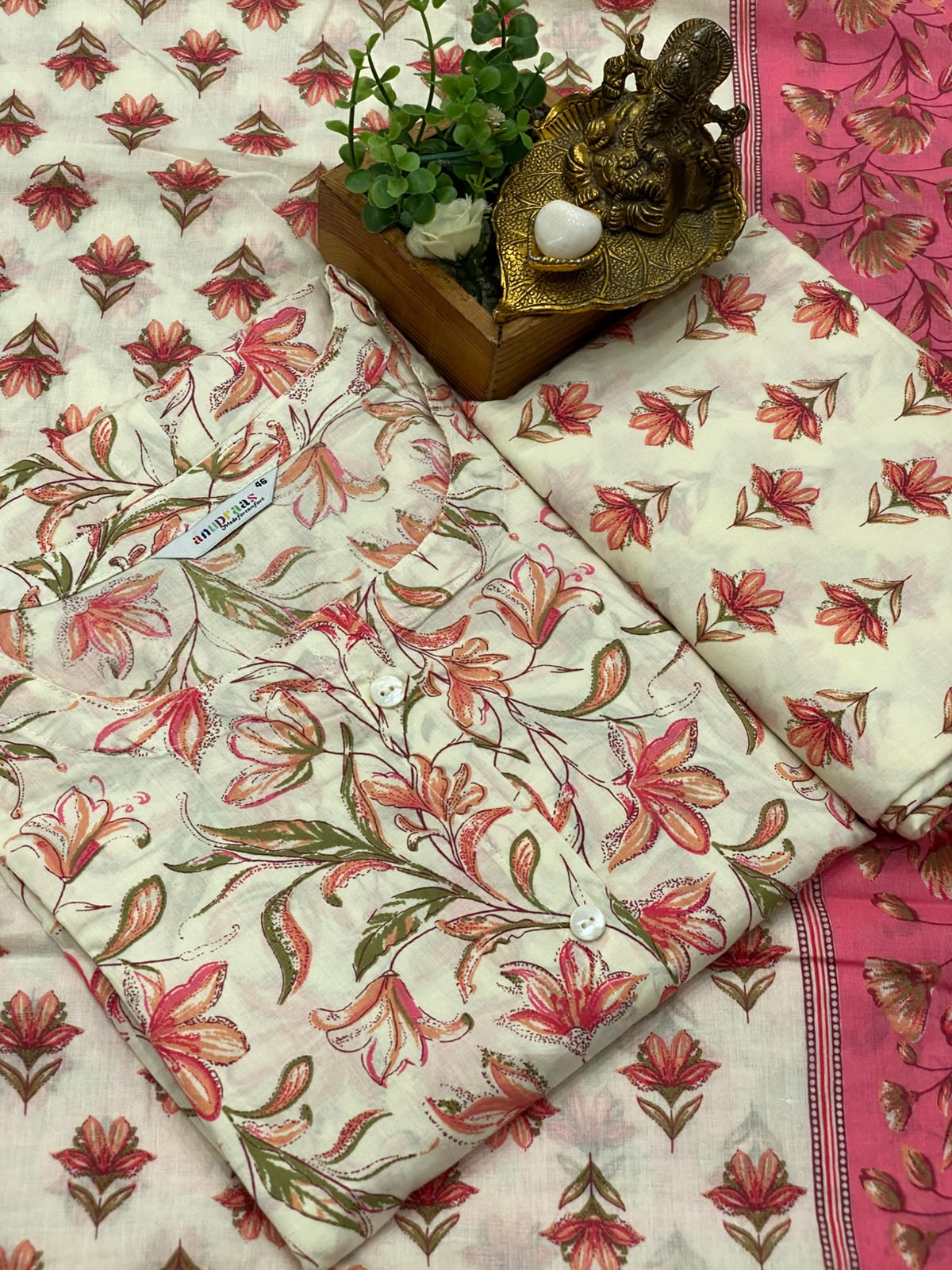 Cotton 3 pc Suits