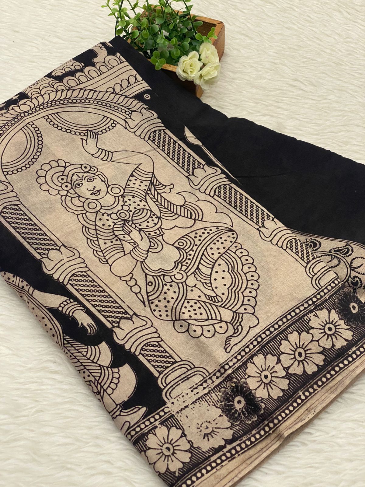 60s Count Premium Kalamkari Cotton Saree