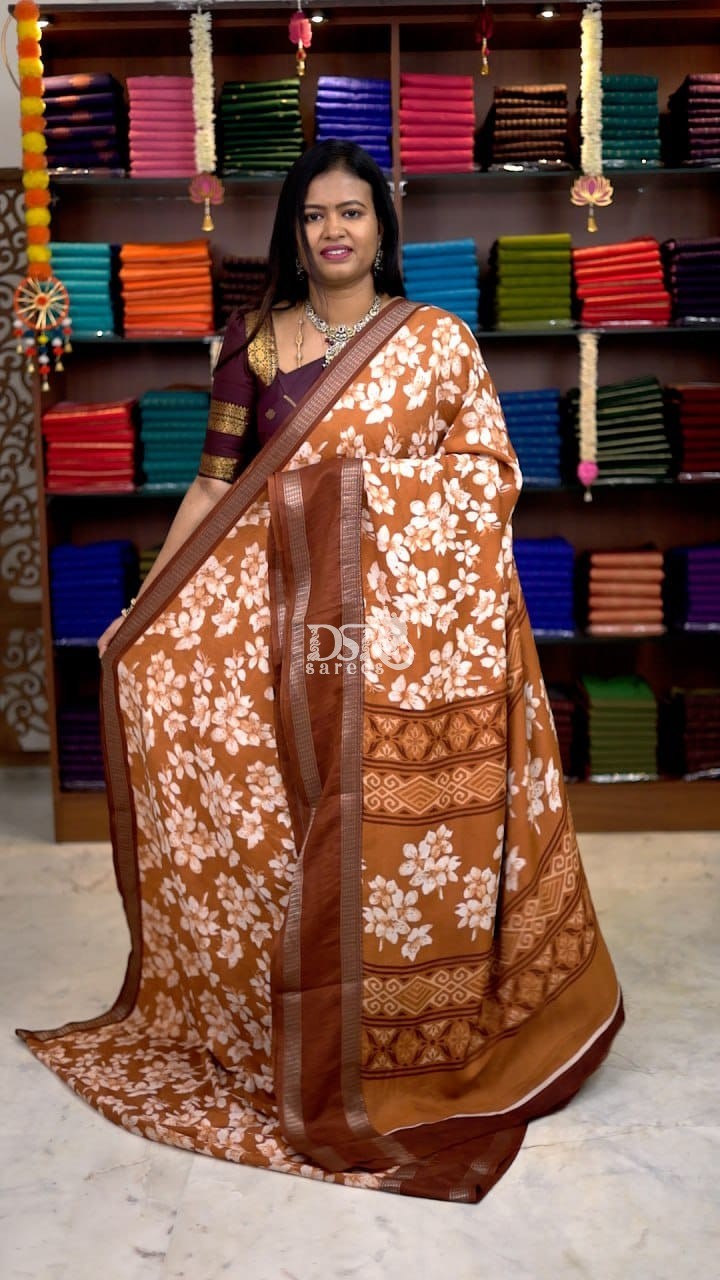 Viscose Chiffon Sarees -vol1