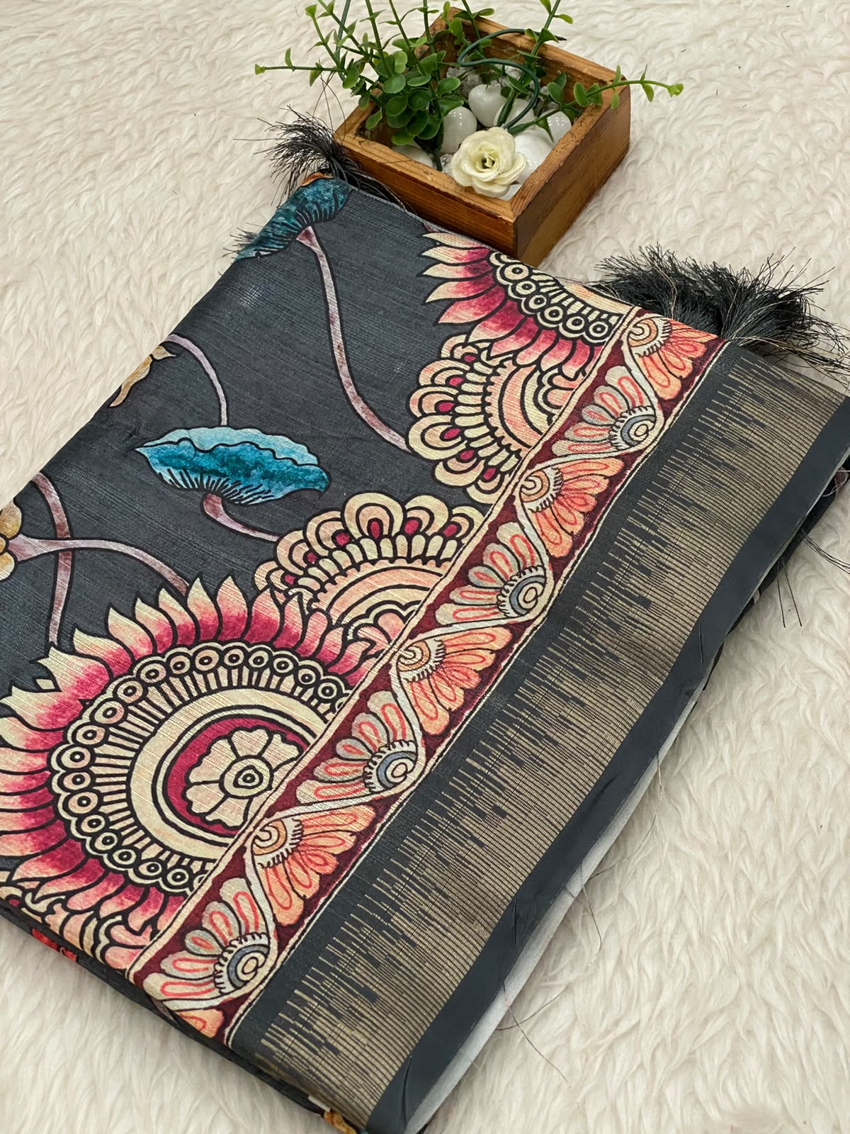 Semi Tussar Saree