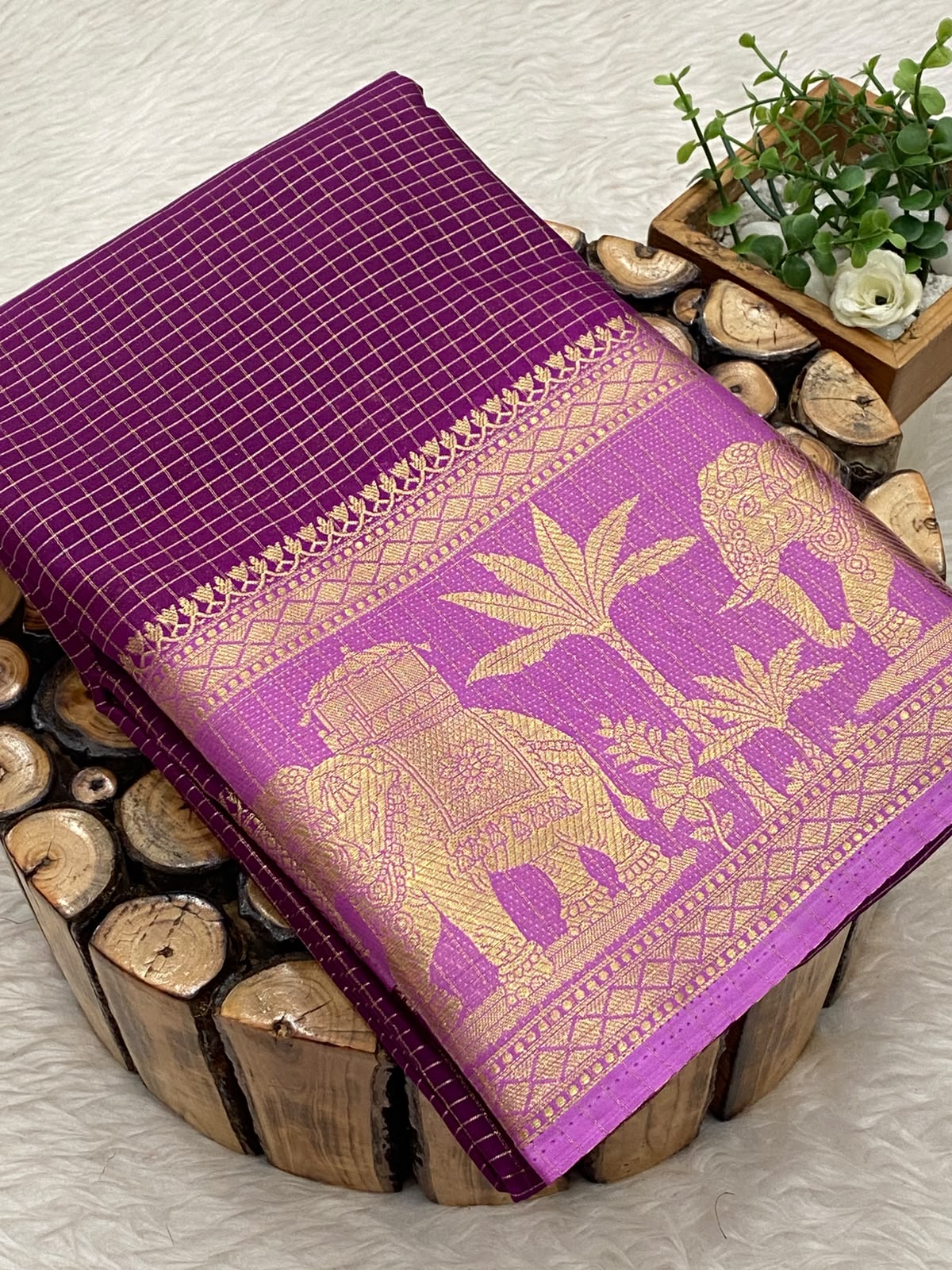 Mysore Crepe Checks