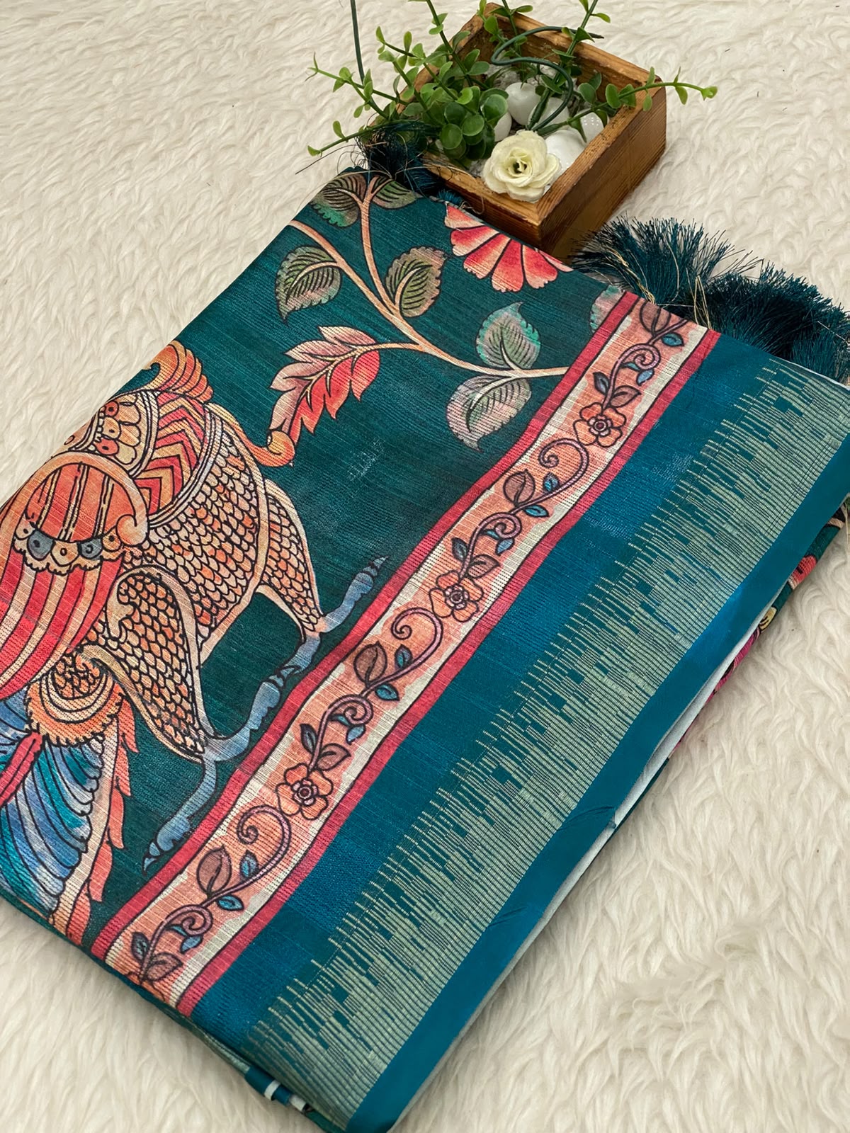 Semi Tussar Saree