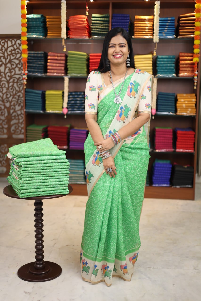 Linen Cotton Saree - Vol3