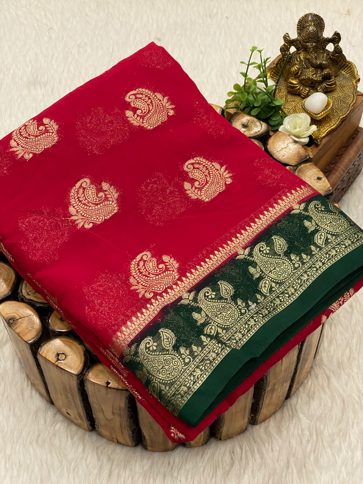 Premium Mysore Crepe Silk Saree
