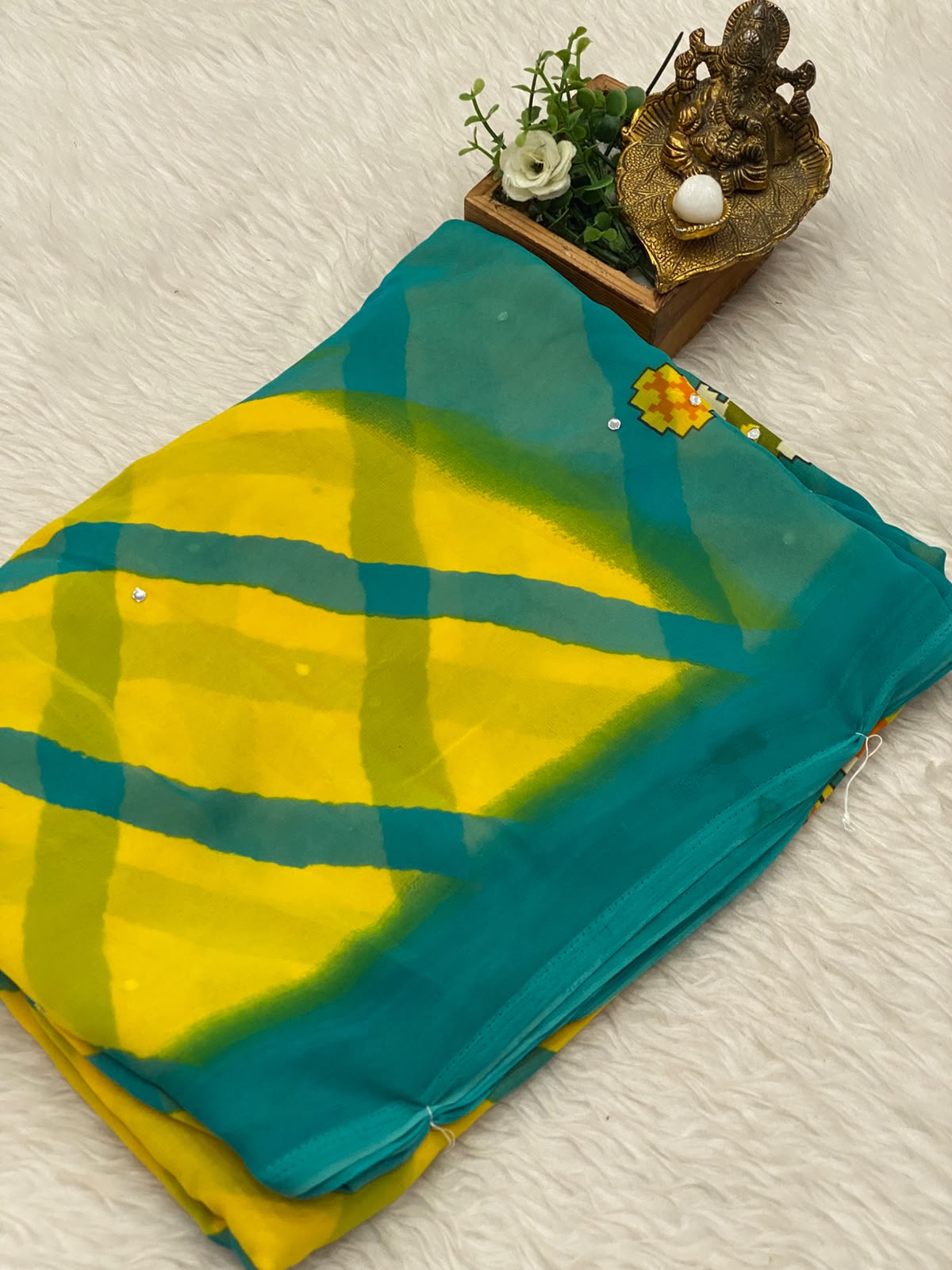 Original Mirror Work Saree