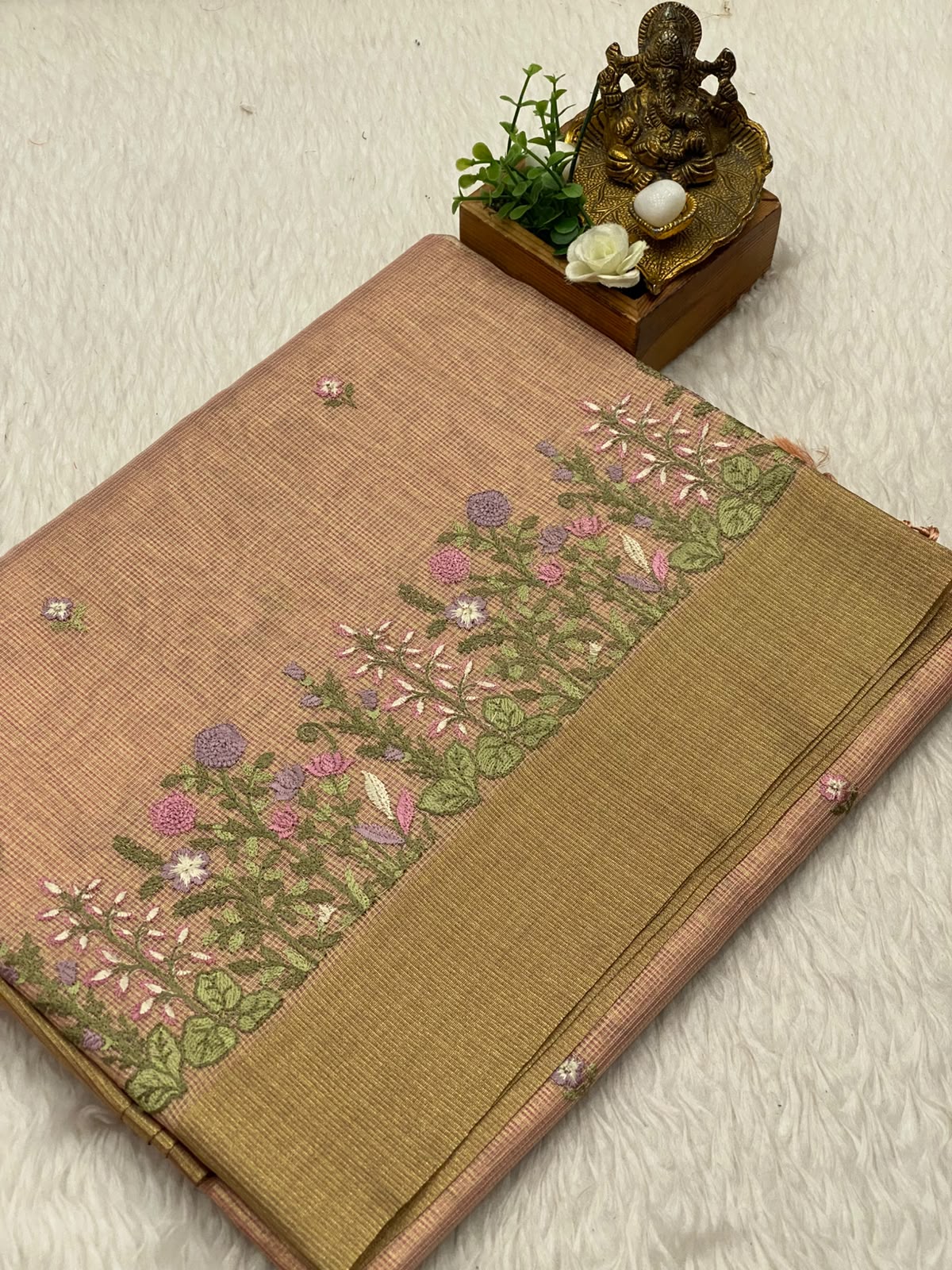 Kota Net Embroidery  Saree