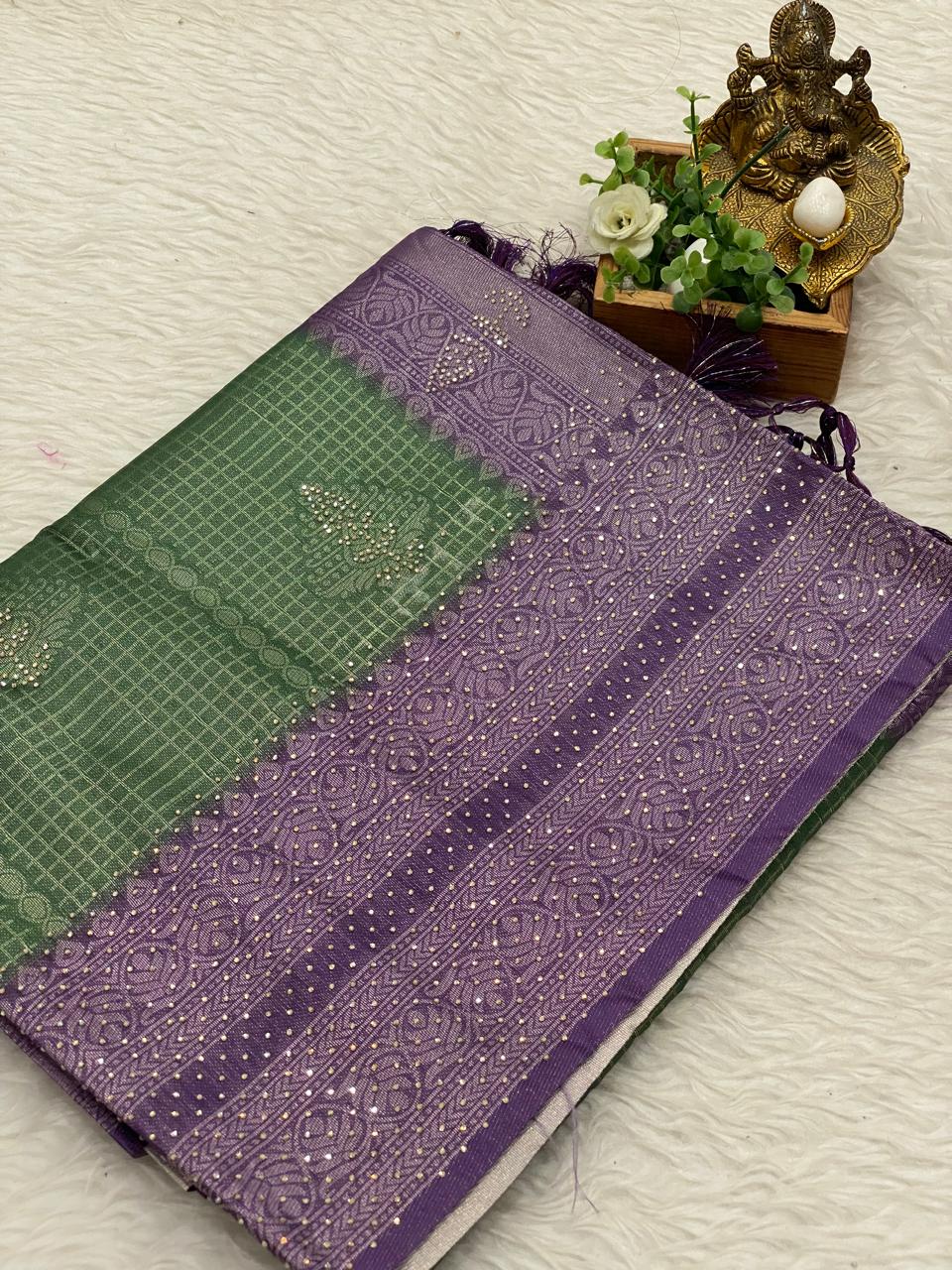 Softy With Stone Work Sarees
