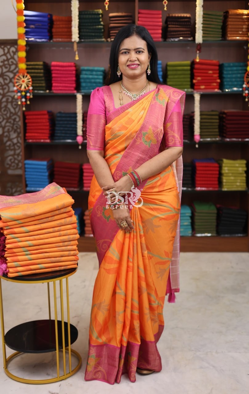 Pochampally Jute Silk Sarees