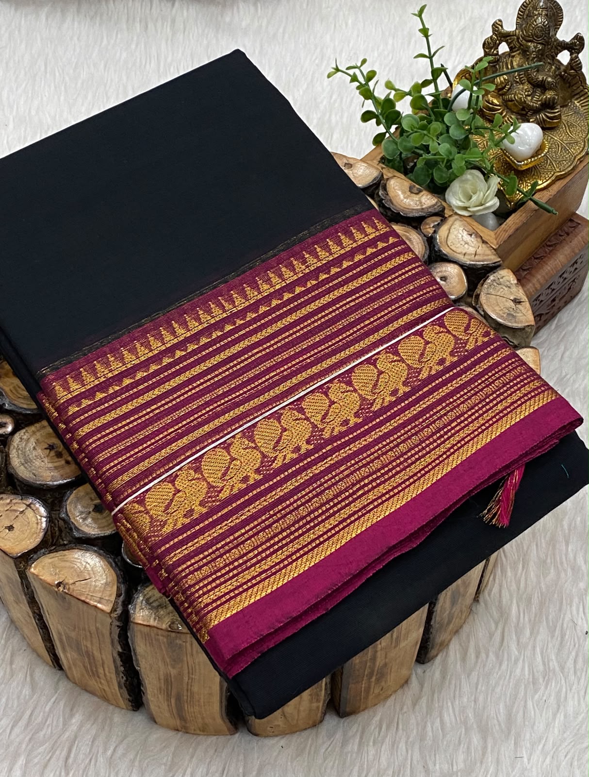 80s Count Chettinadu Sarees W/B