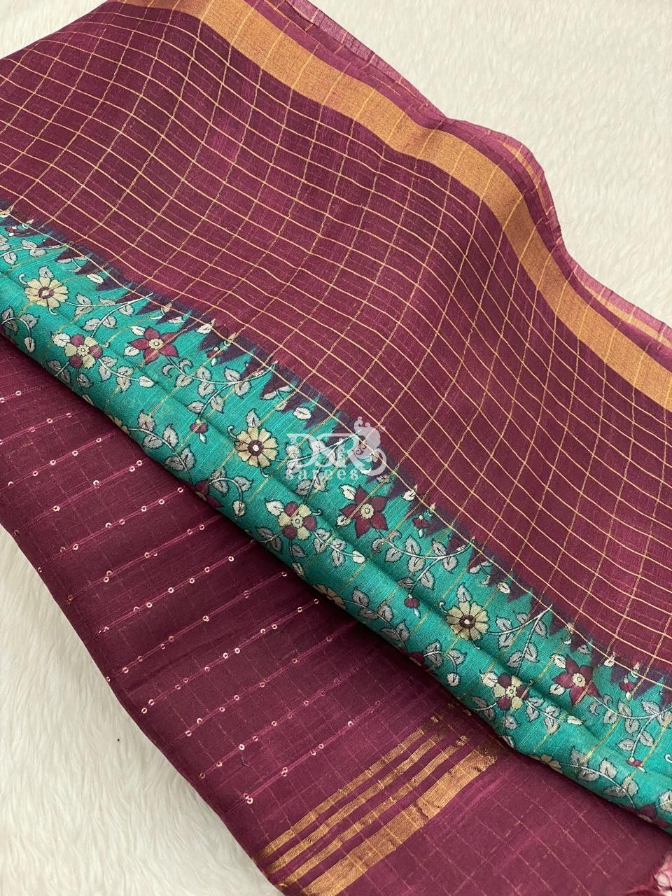 Kalamkari Baswara Saree