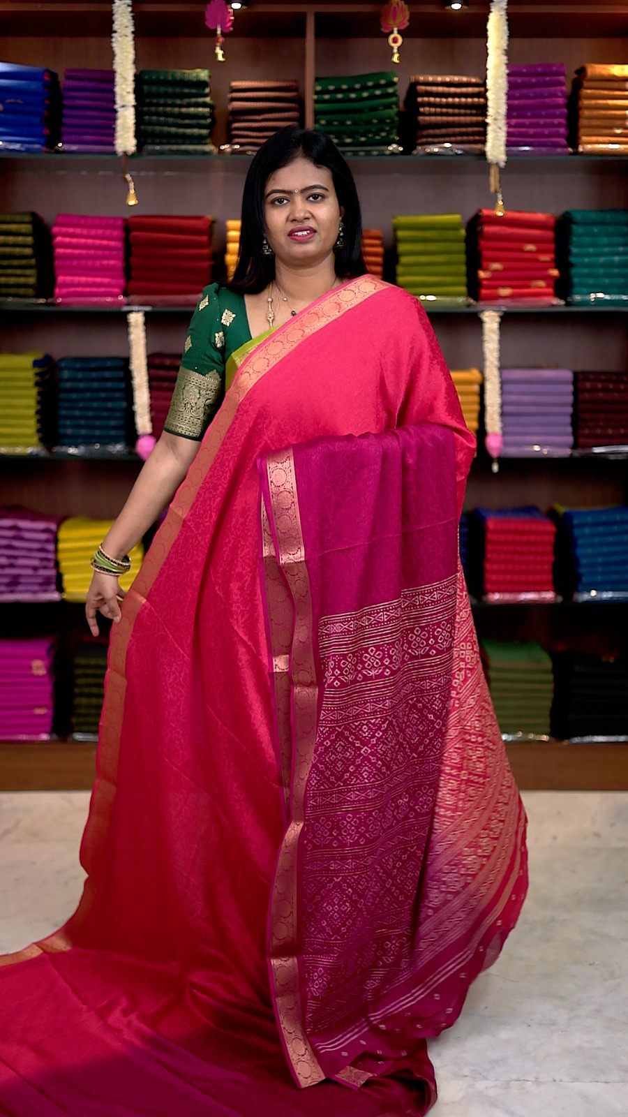 Viscose Chiffon Sarees - vol1