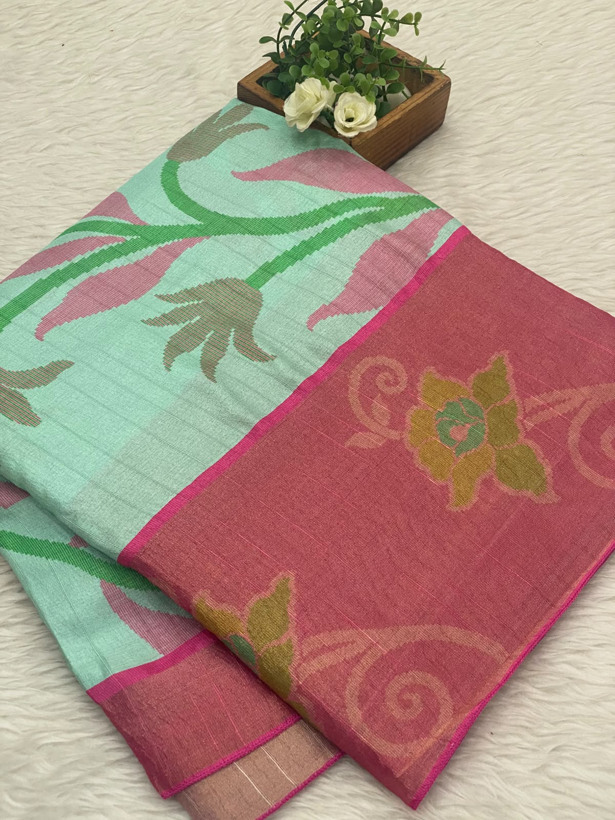 Pochampally Jute Silk Sarees