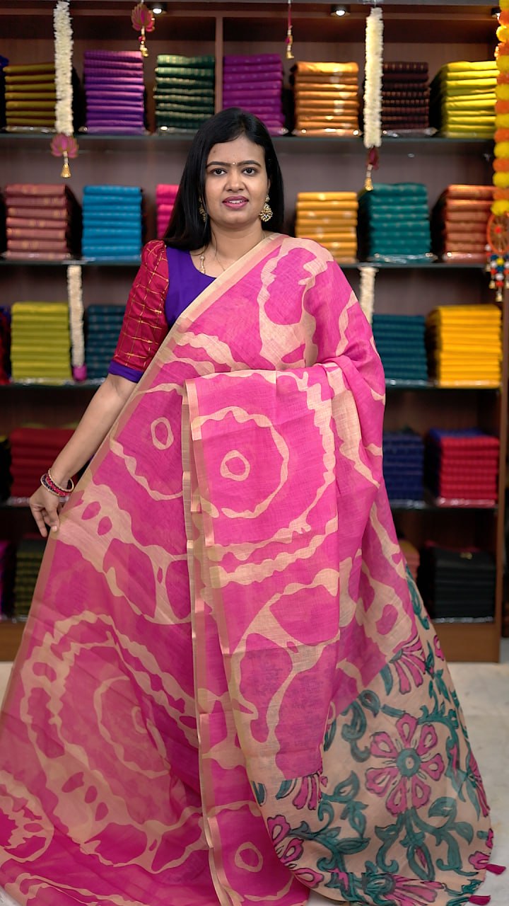 Linen Cotton Sarees
