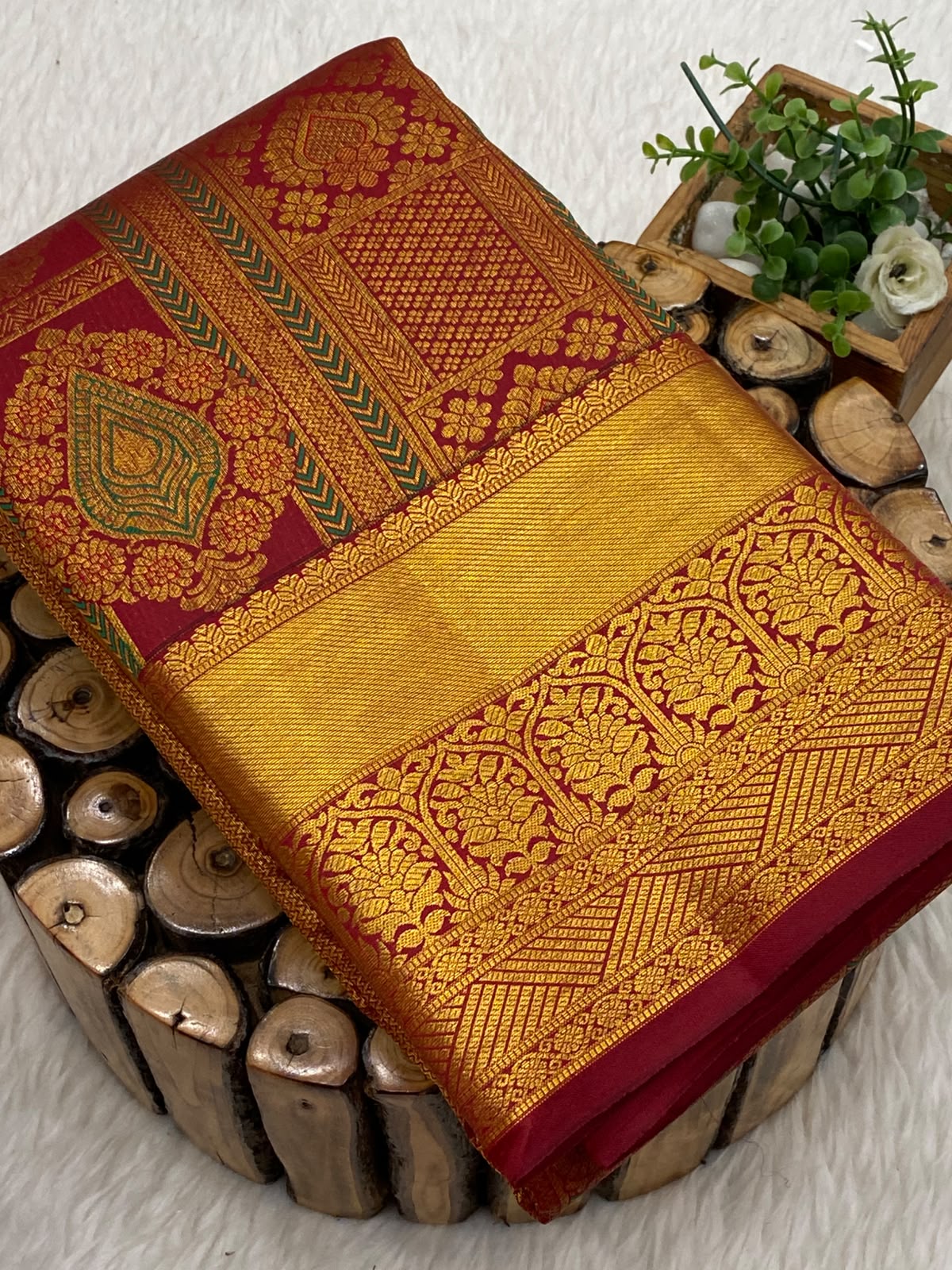 Pure Mix Brocade Bridal Saree