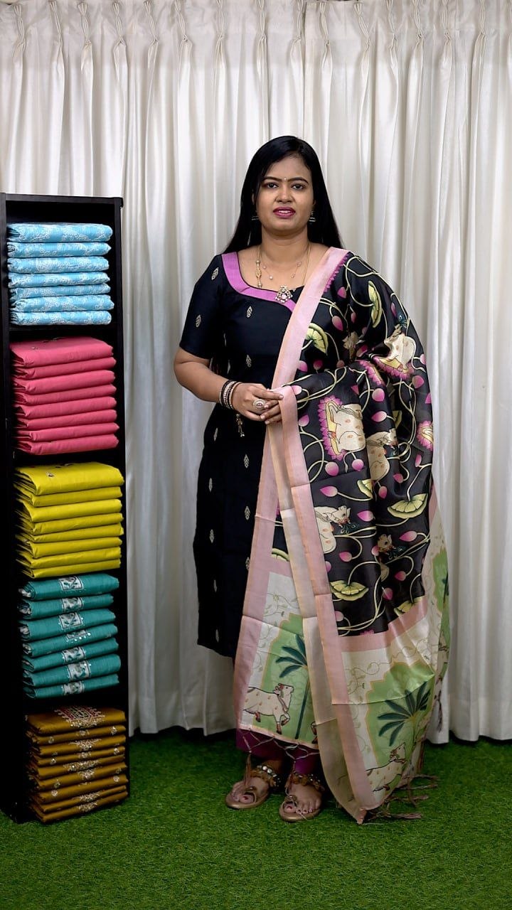 3 pc Raw Silk Salwar Set