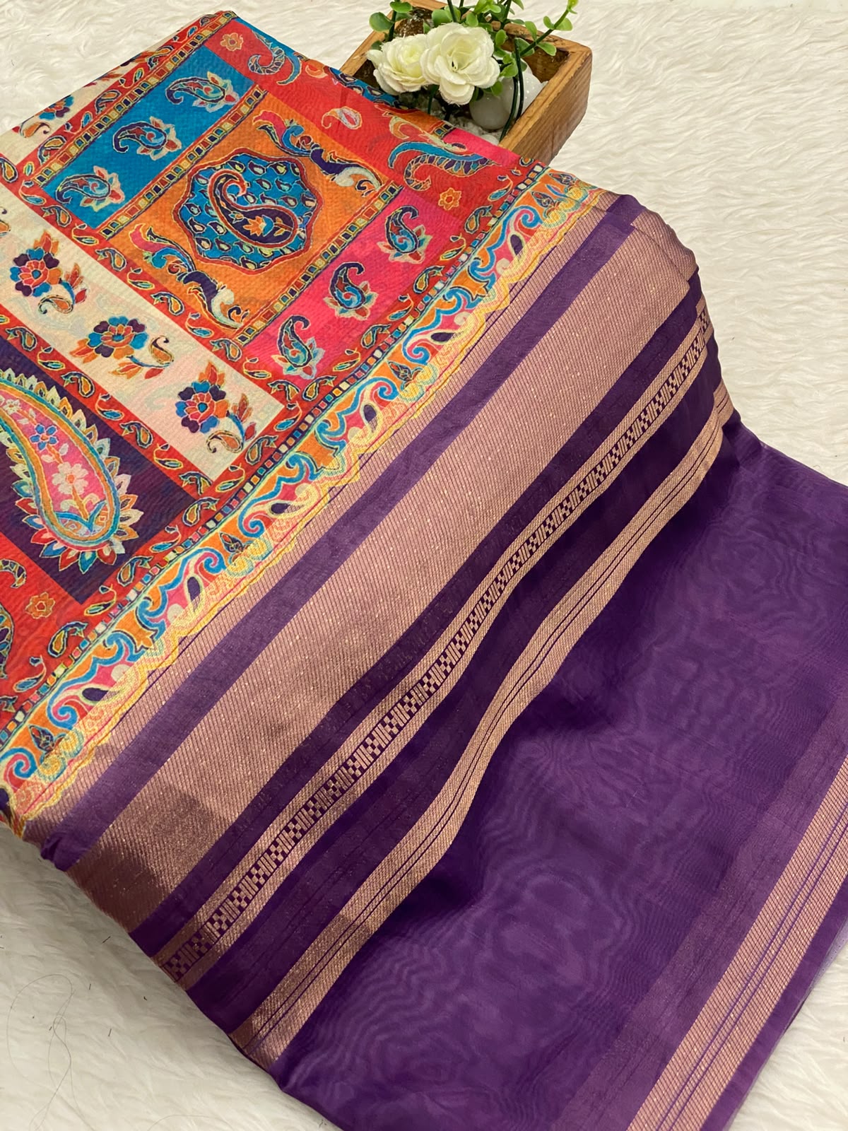 Organza Tissue Silk Saree