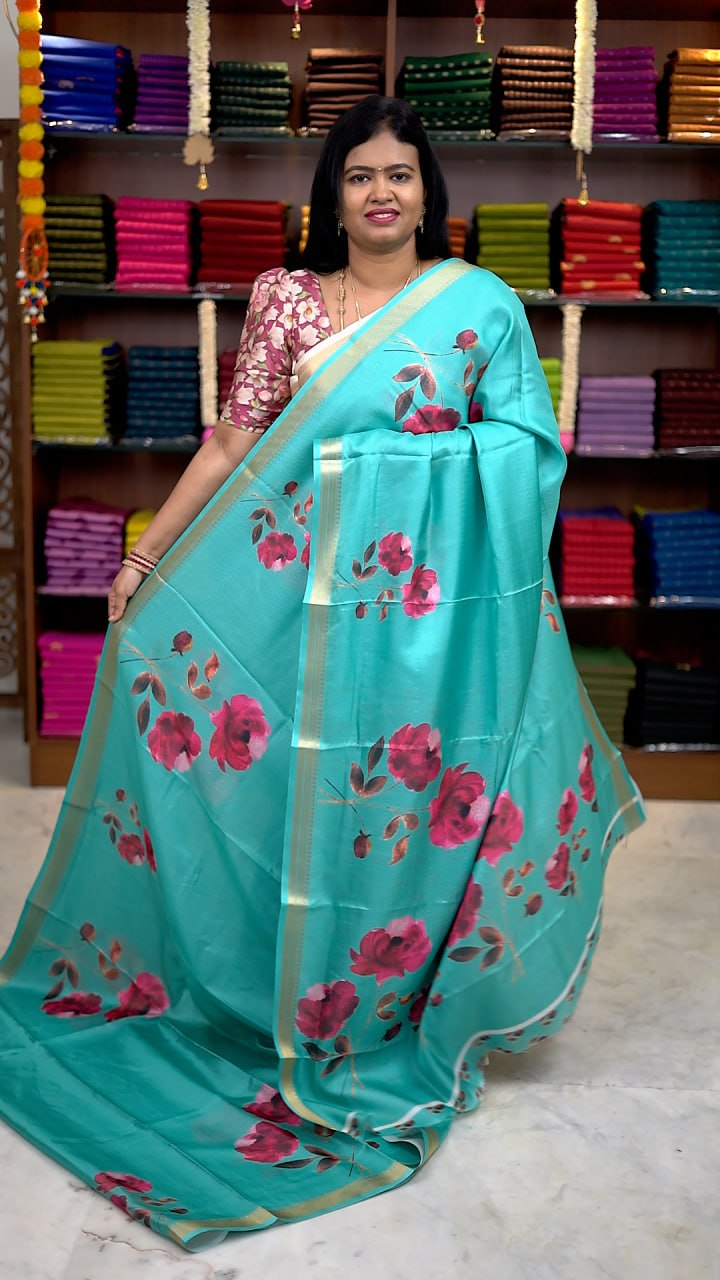 Viscose Chiffon Sarees